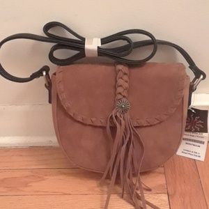 Vegan suede purse